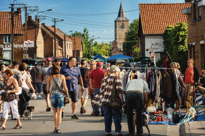 La brocante de Baugnies (Péruwelz)